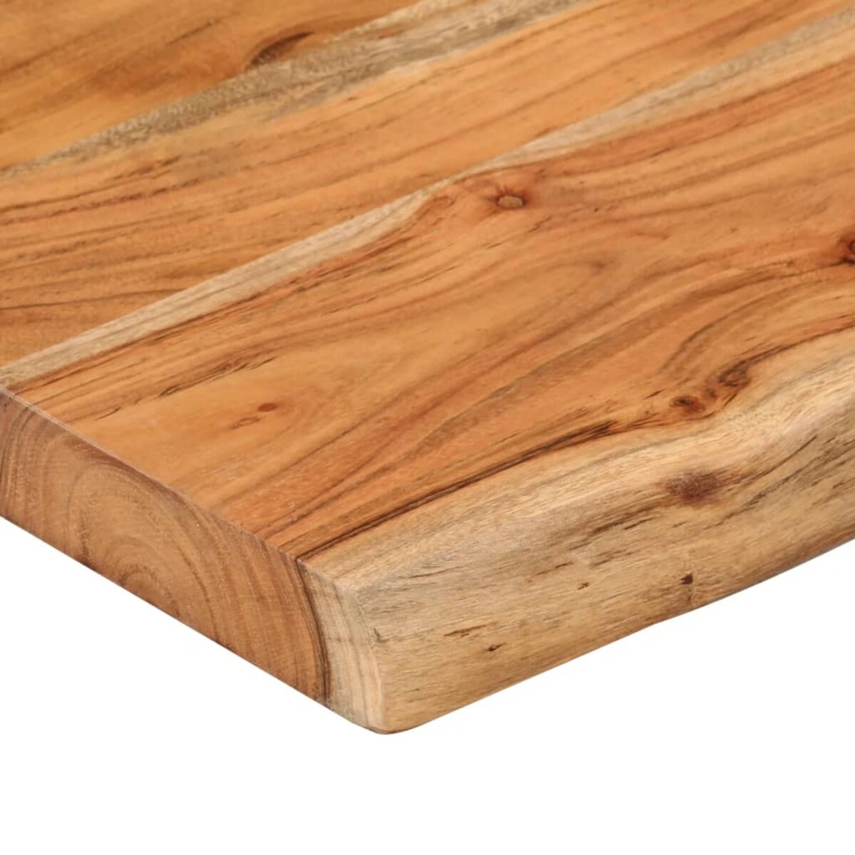 vidaXL Półka ścienna, 100x20x3,8cm, drewno akacjowe, naturalna krawędź