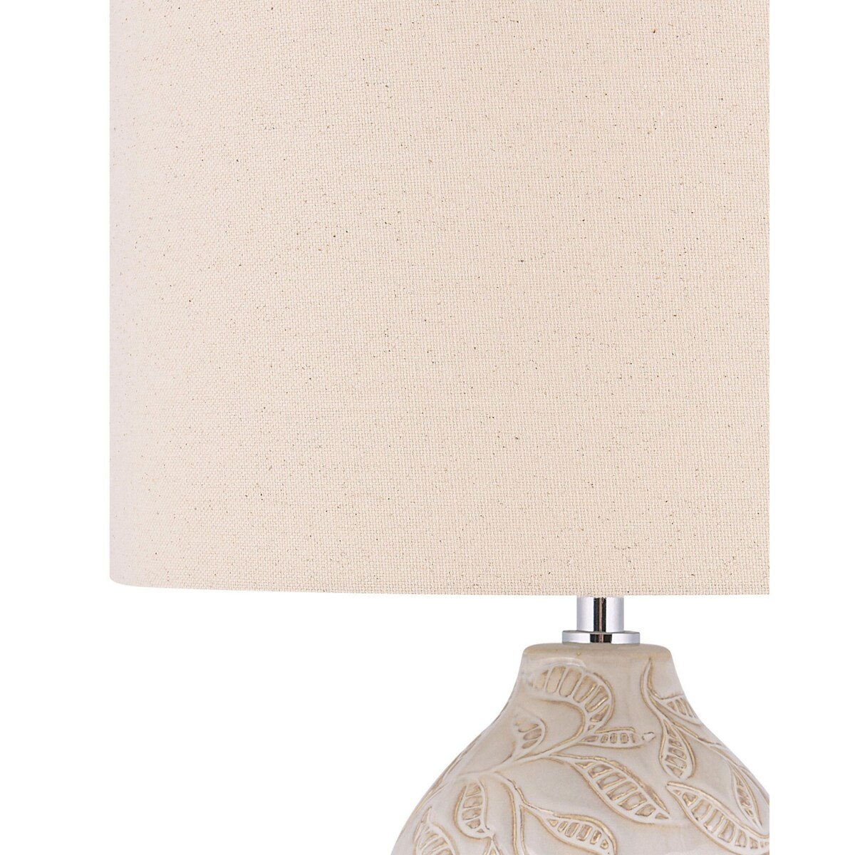 Lampa stołowa ceramiczna beżowa SALZA