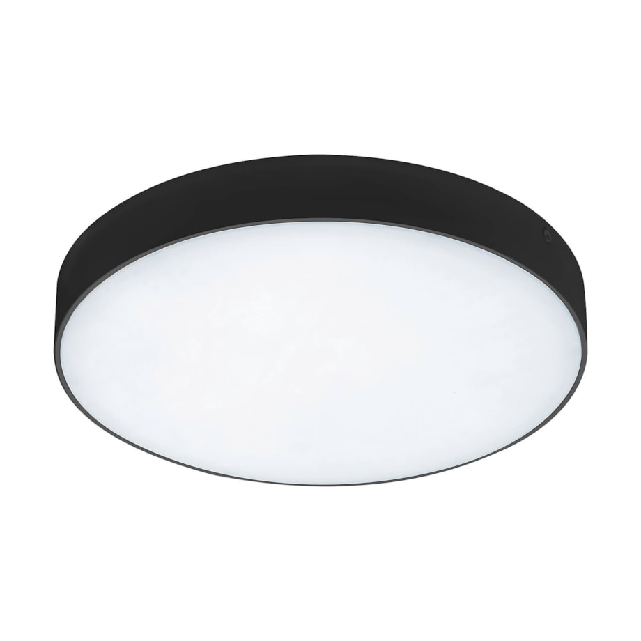 Łazienkowa LAMPA plafon TARTU 7897 Rabalux metalowa OPRAWA sufitowa LED 18W 2800K - 6000K plafoniera okrągła IP44 czarna