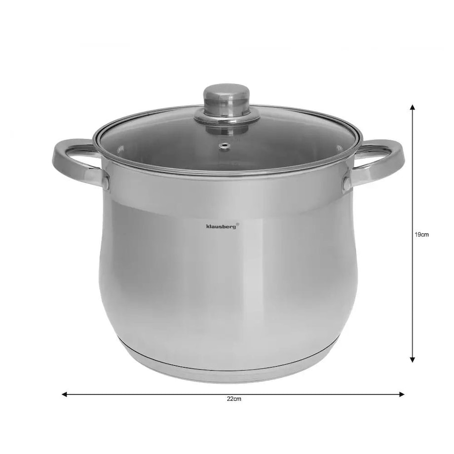 Garnek stalowy gastronomiczny duży 7.0L 22cm KLAUSBERG