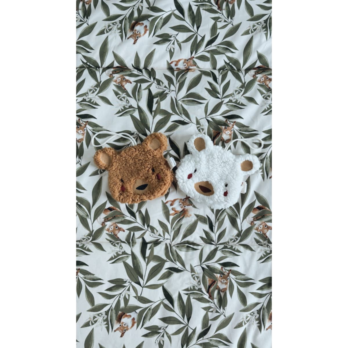 Zawieszka do smoczka/przytulanka misiek ecru