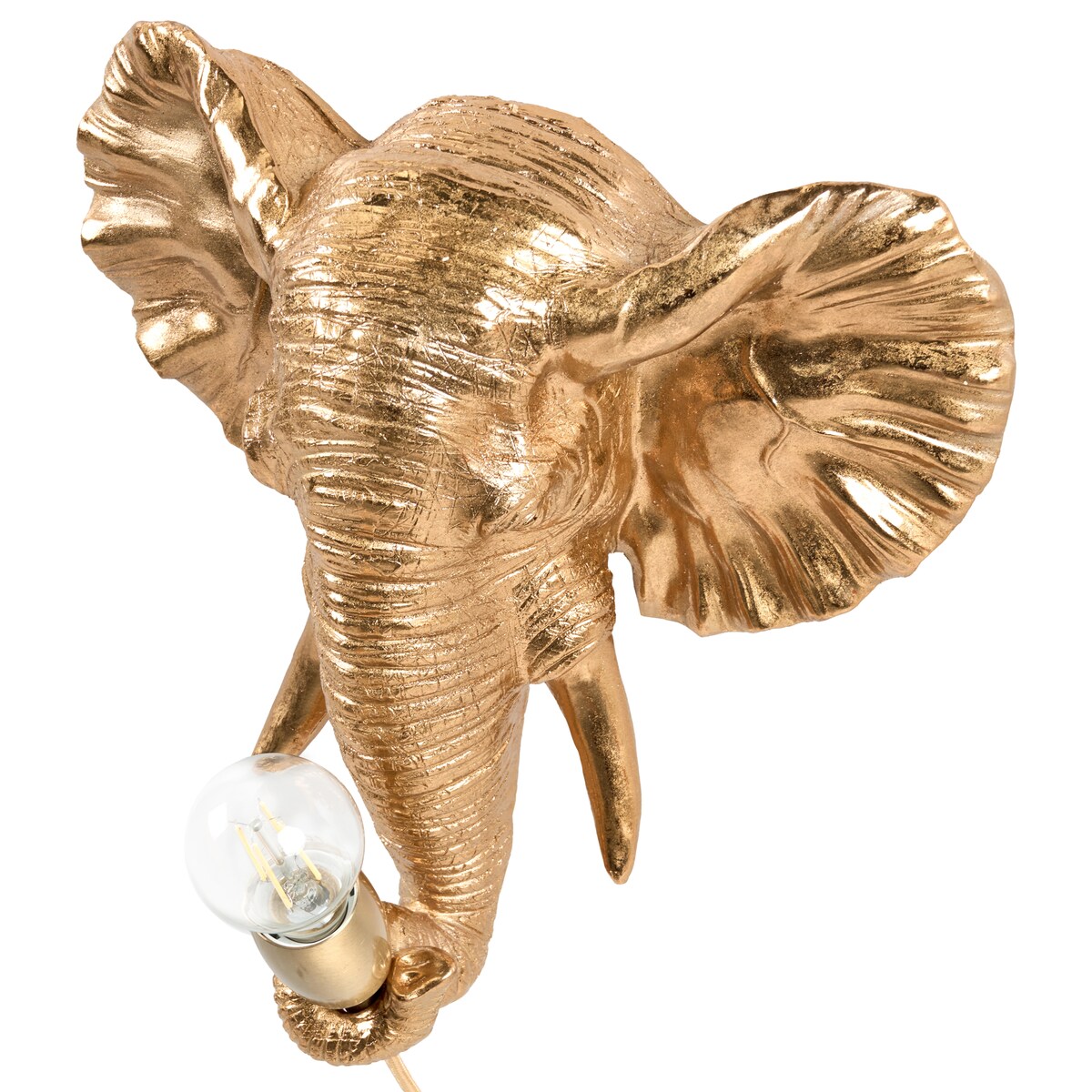 Słoń Lampa ścienna ELEPHANTI Złoty