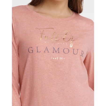 Piżama Glam 40936-39X Różowo-Szary Różowo-Szary, XL