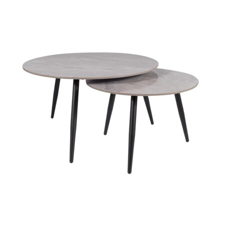 Zestaw 2 ław KORA C szary lakier