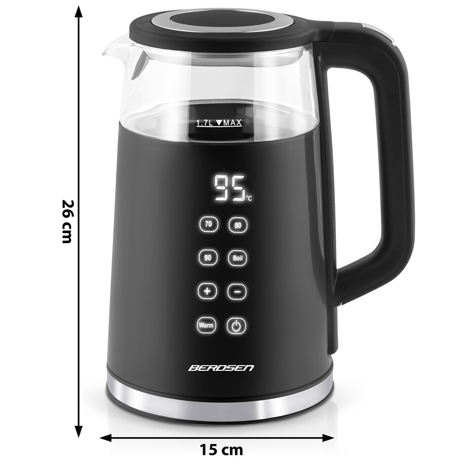 Czajnik elektryczny 2200 W panel dotykowy 1,7l Berdsen