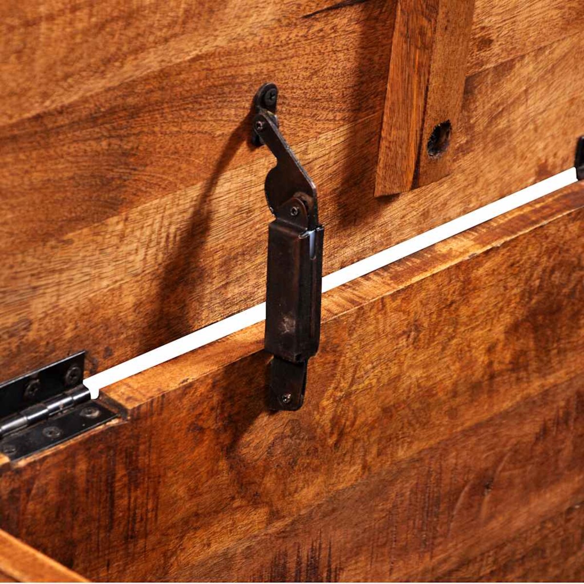 vidaXL Skrzynia z surowego drewna mango