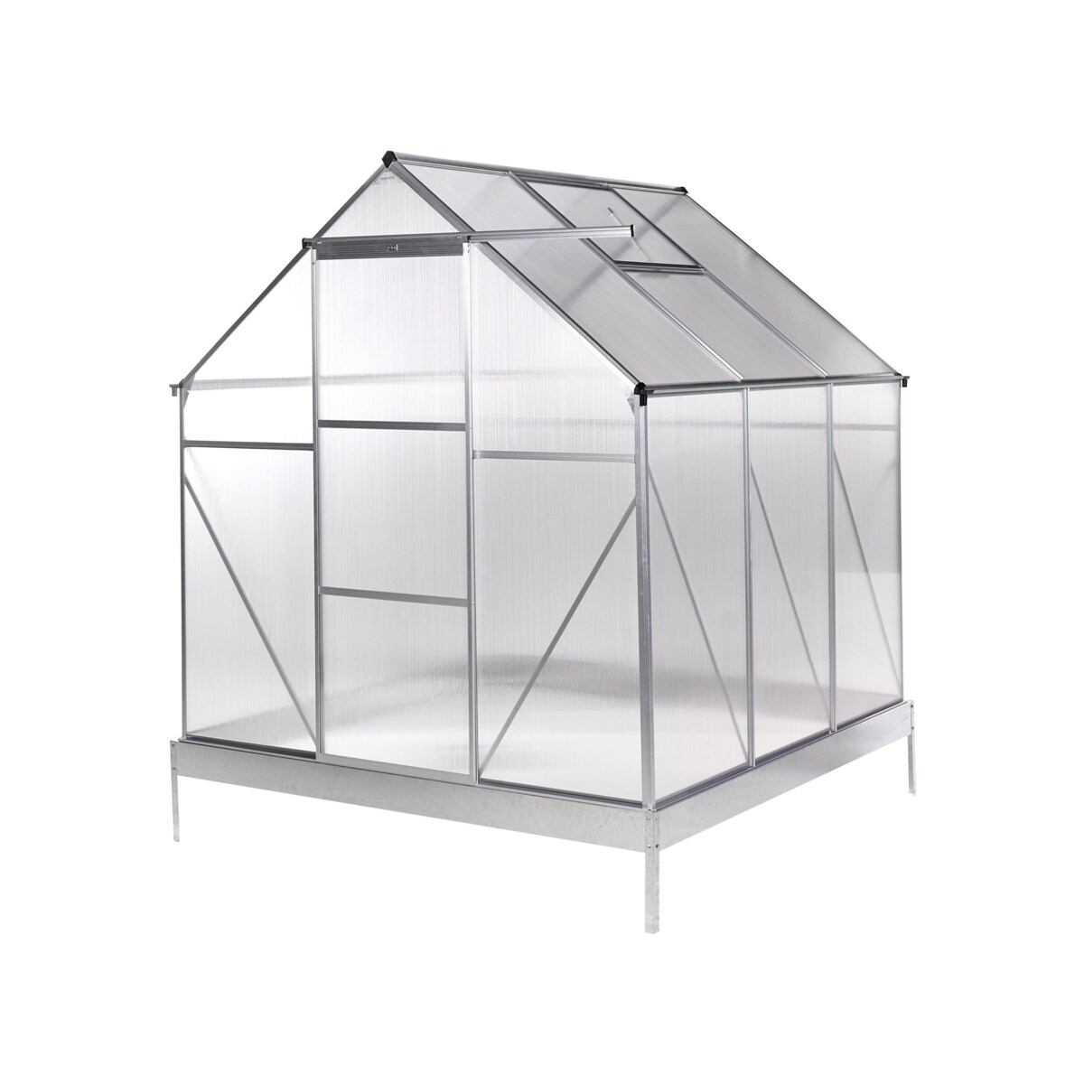 Szklarnia ogrodowa APULIA Srebrny 190 cm