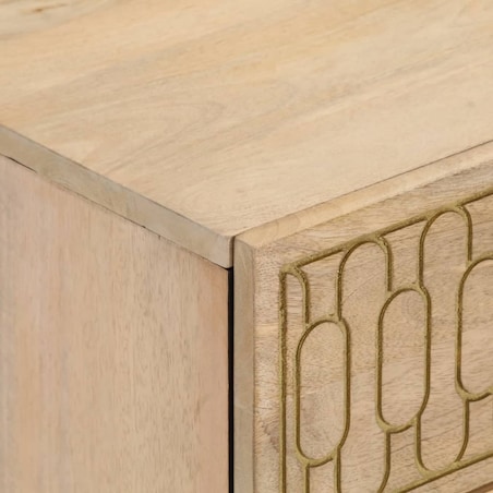 vidaXL Szafki nocne, 2 szt., 40x33x46 cm, lite drewno mango