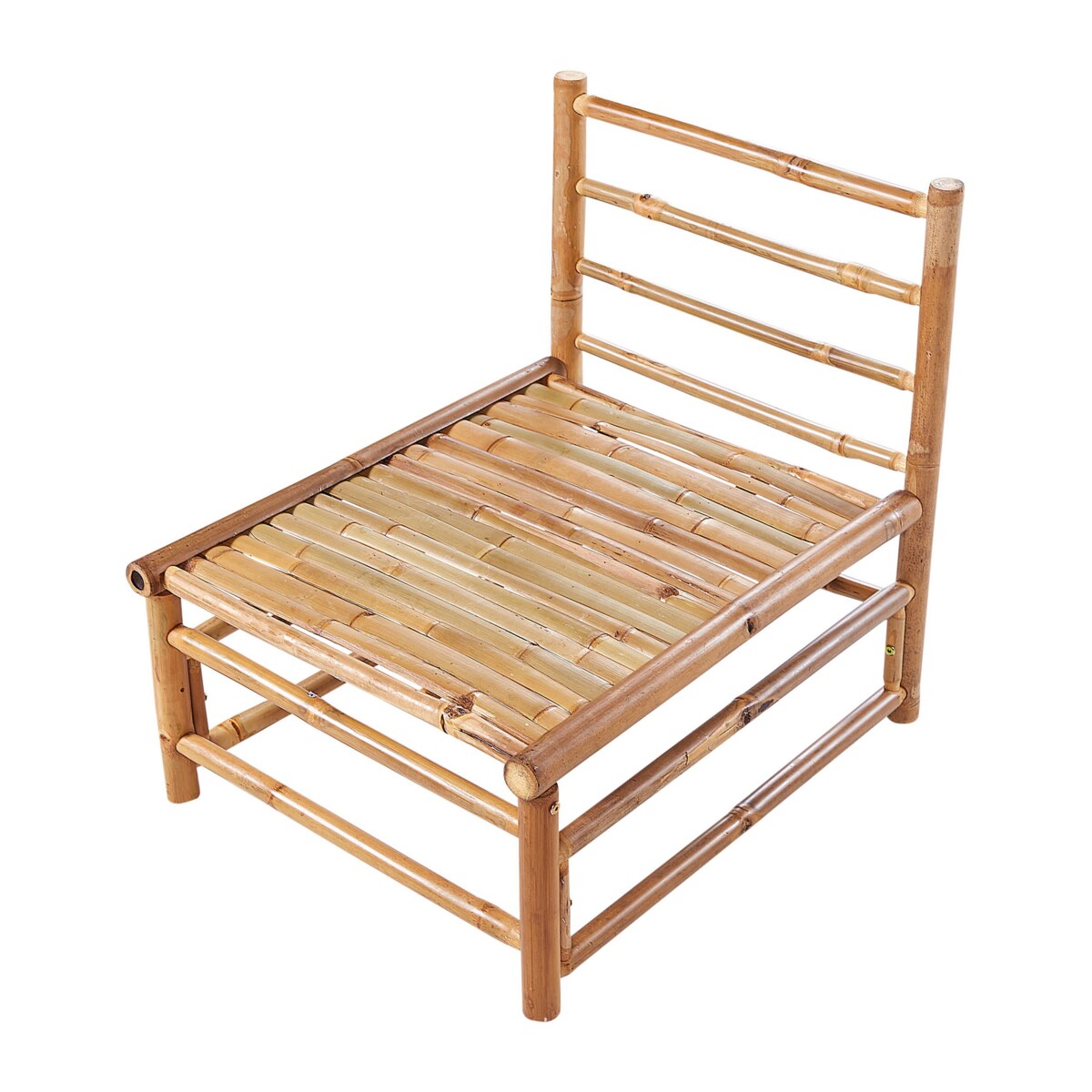 Moduł ogrodowy 1-osobowy bambusowy złamana biel CERRETO