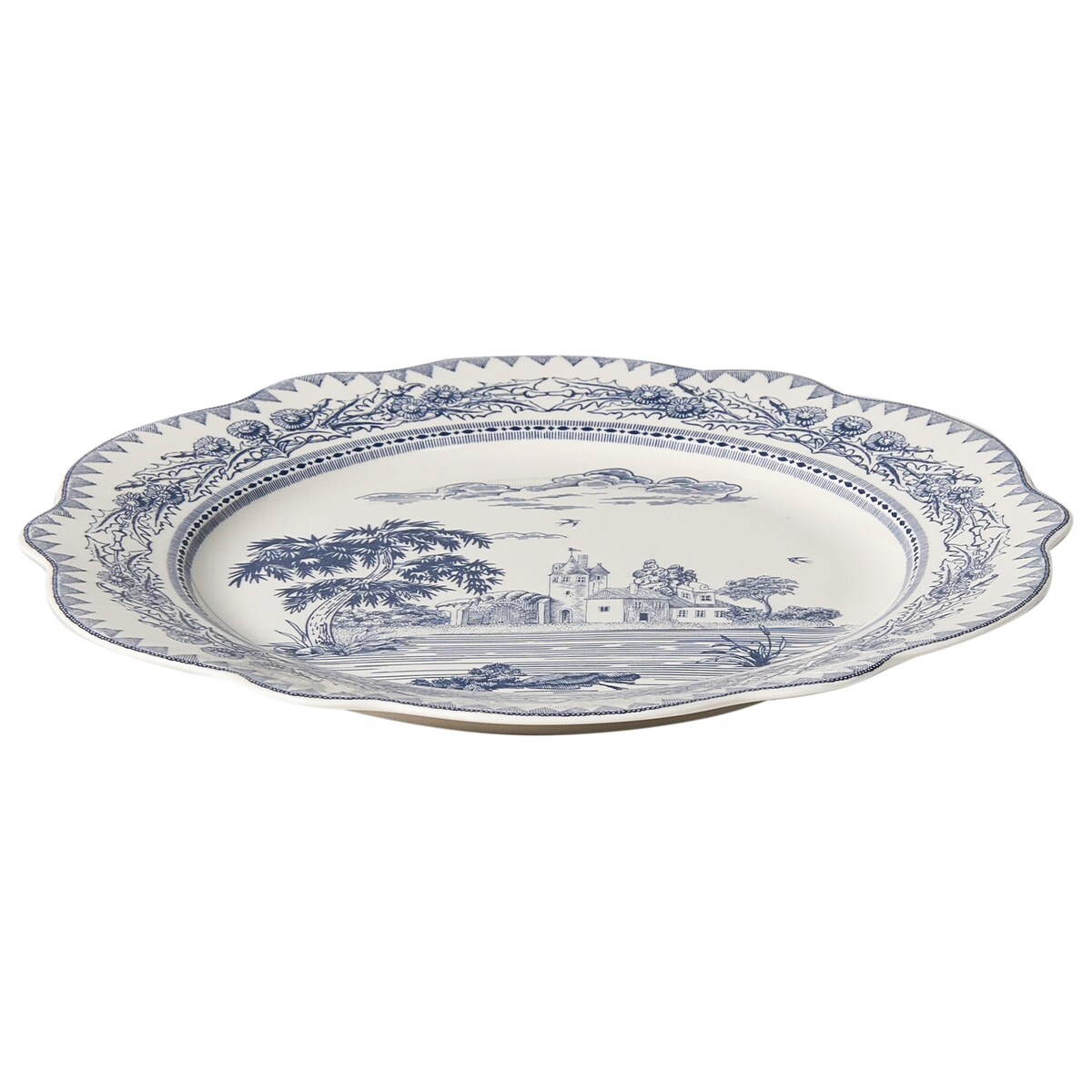 Zastawa stołowa 20-częściowa BAY LEAF Porcelana Biały/niebieski