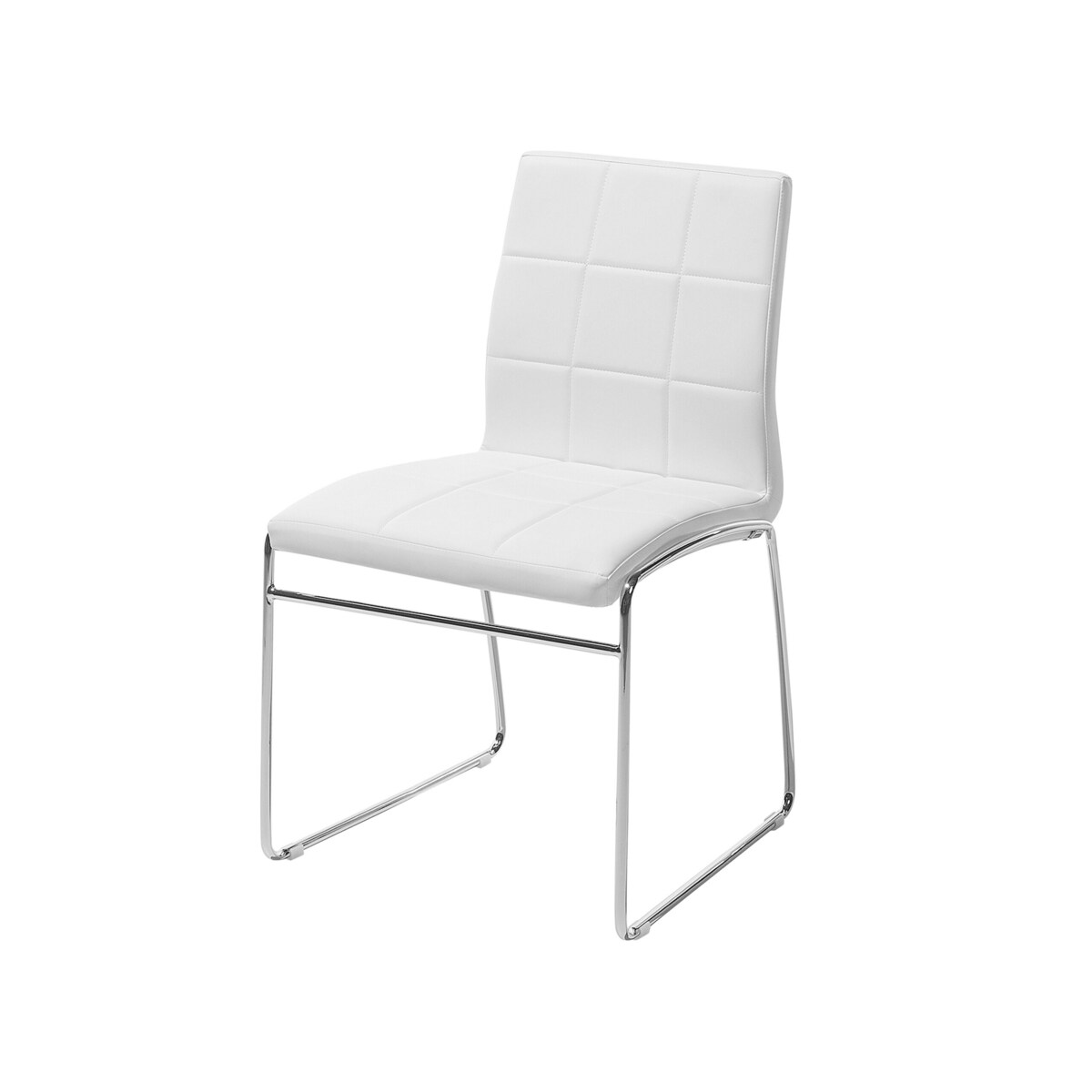 Zestaw 2 krzeseł do jadalni ekoskóra biały KIRON