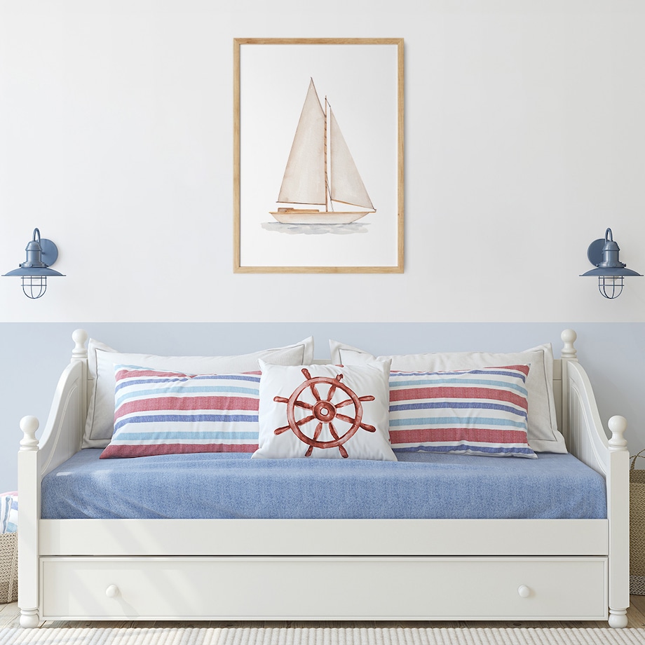 Plakat dla dzieci Jacht 40x50