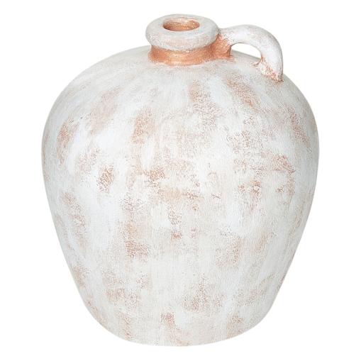 Terakota Wazon dekoracyjny 30 Biały IPOH