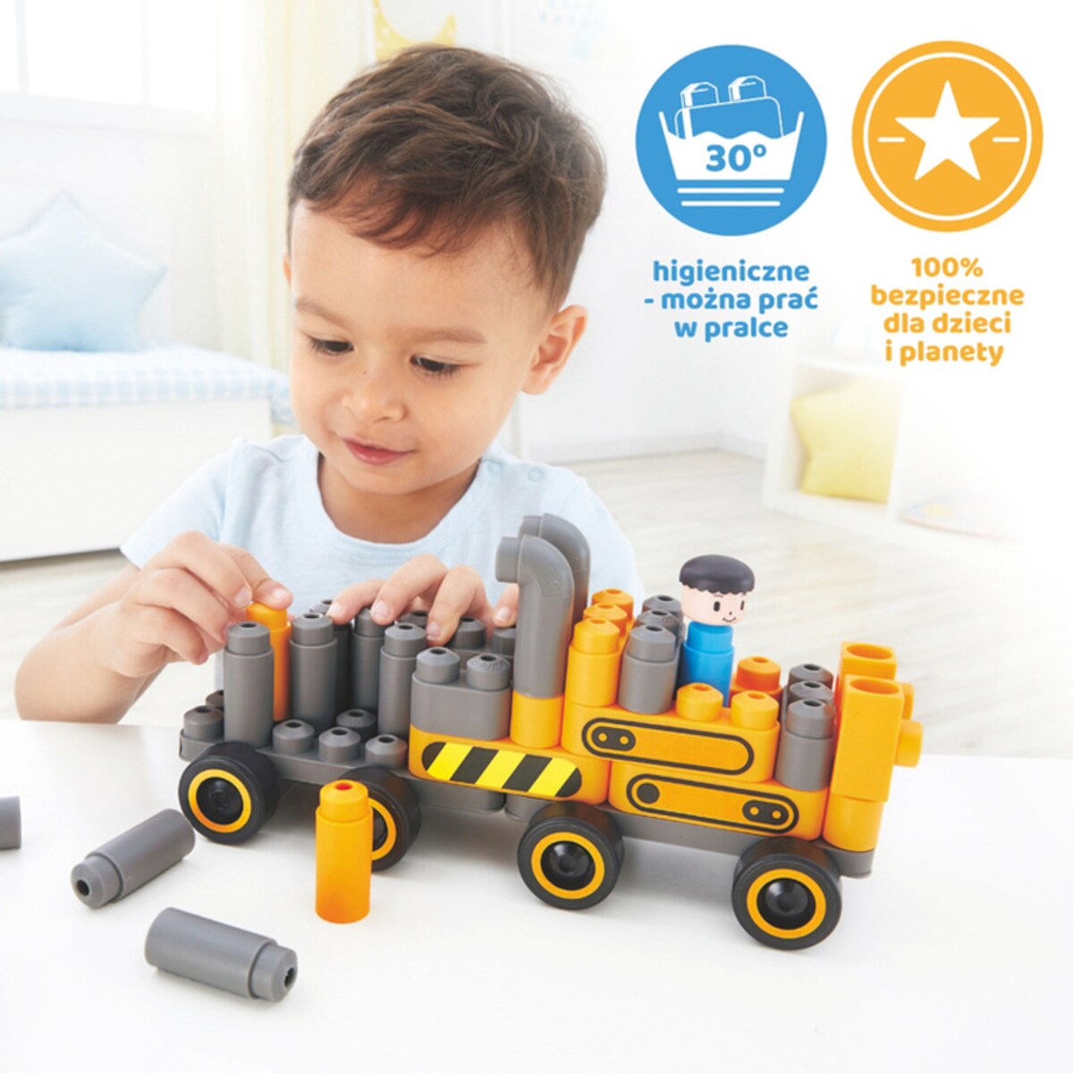 Miękkie Klocki Konstrukcyjne Plac Budowy 43 el. 2+ PolyM