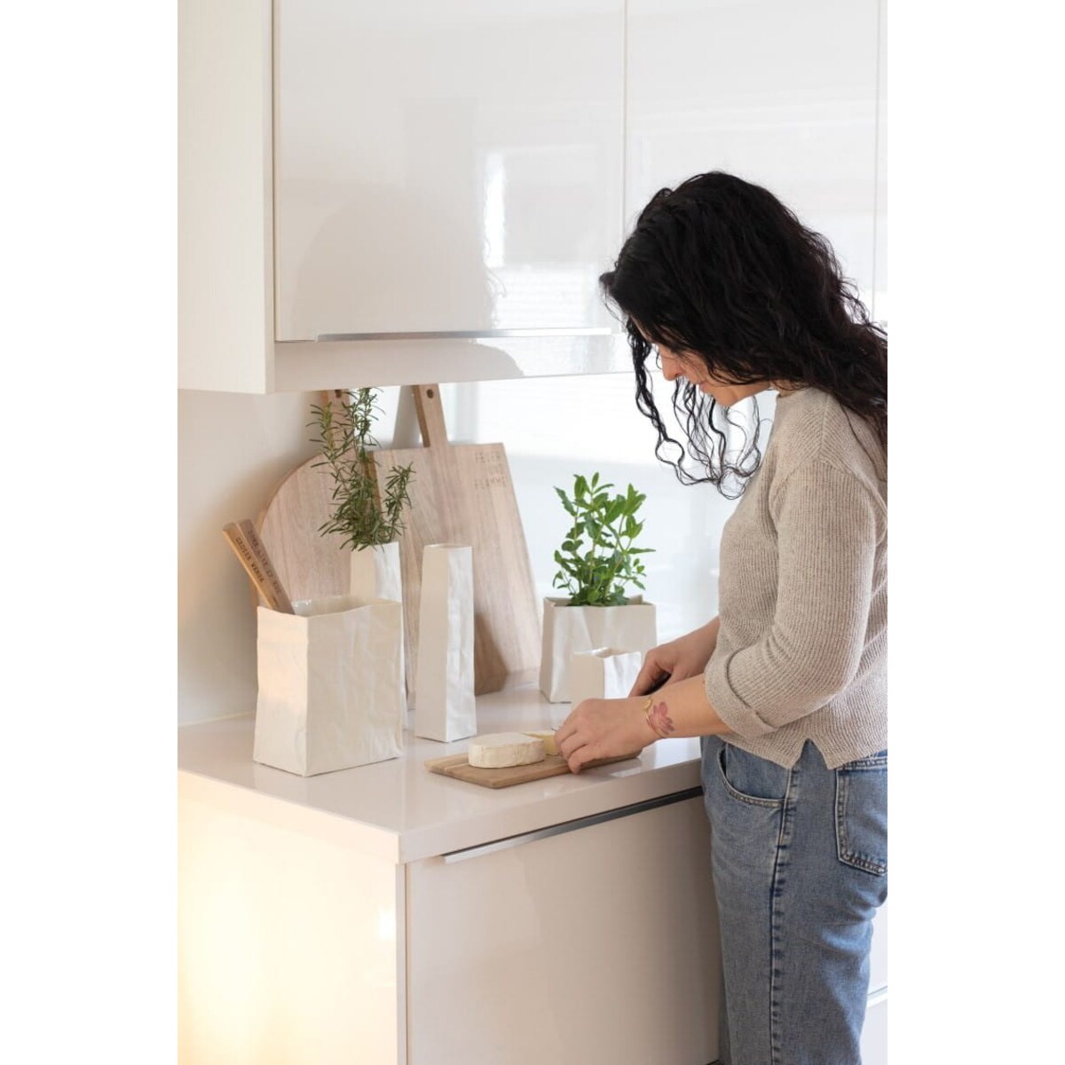 Wazon Porcelain bags, mały