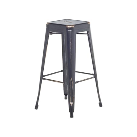 Zestaw 2 stołków barowych metalowych 76 cm czarno-złoty CABRILLO