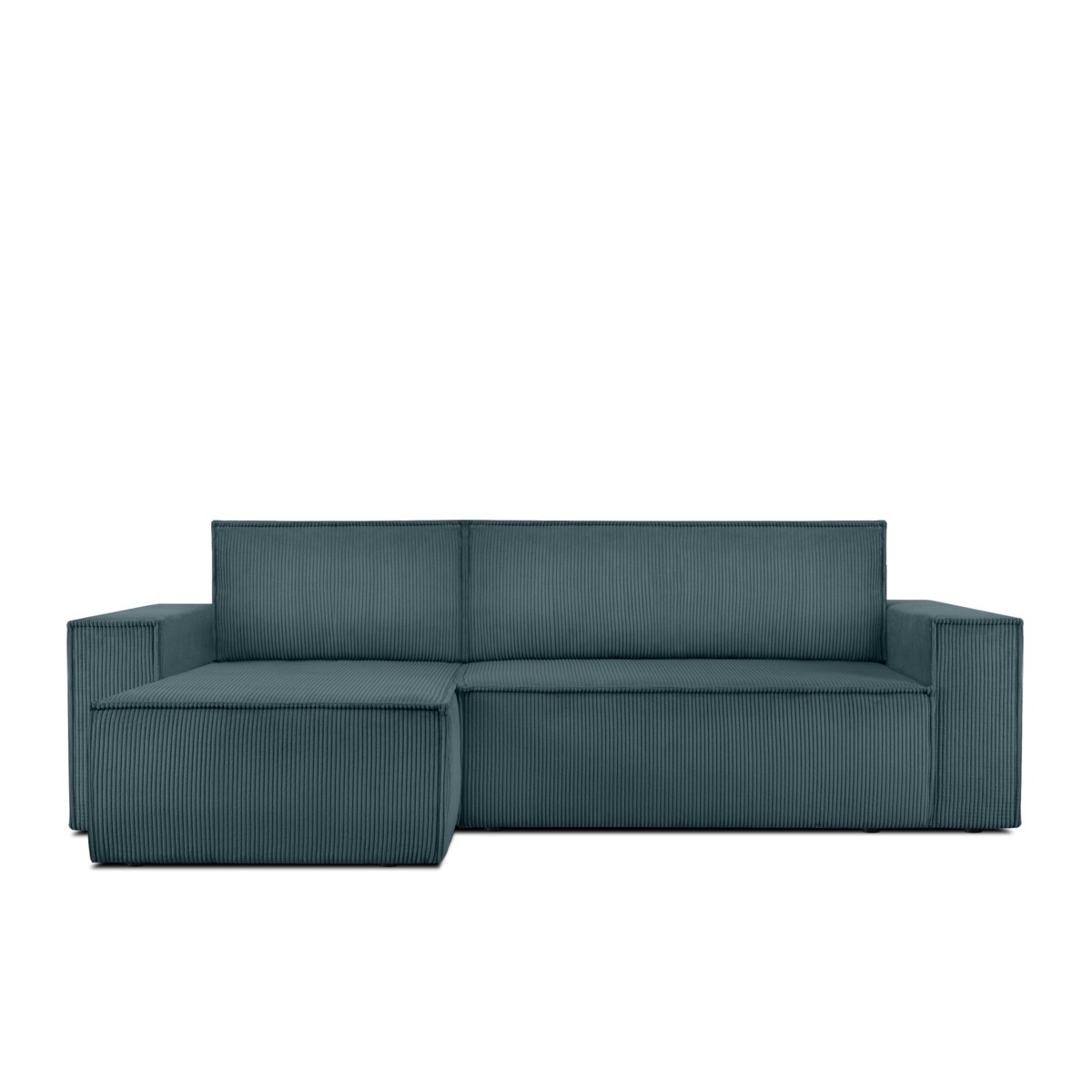 KONSIMO NAPI Narożnik uniwersalny z funkcją spania, niebieski prawy/lewy