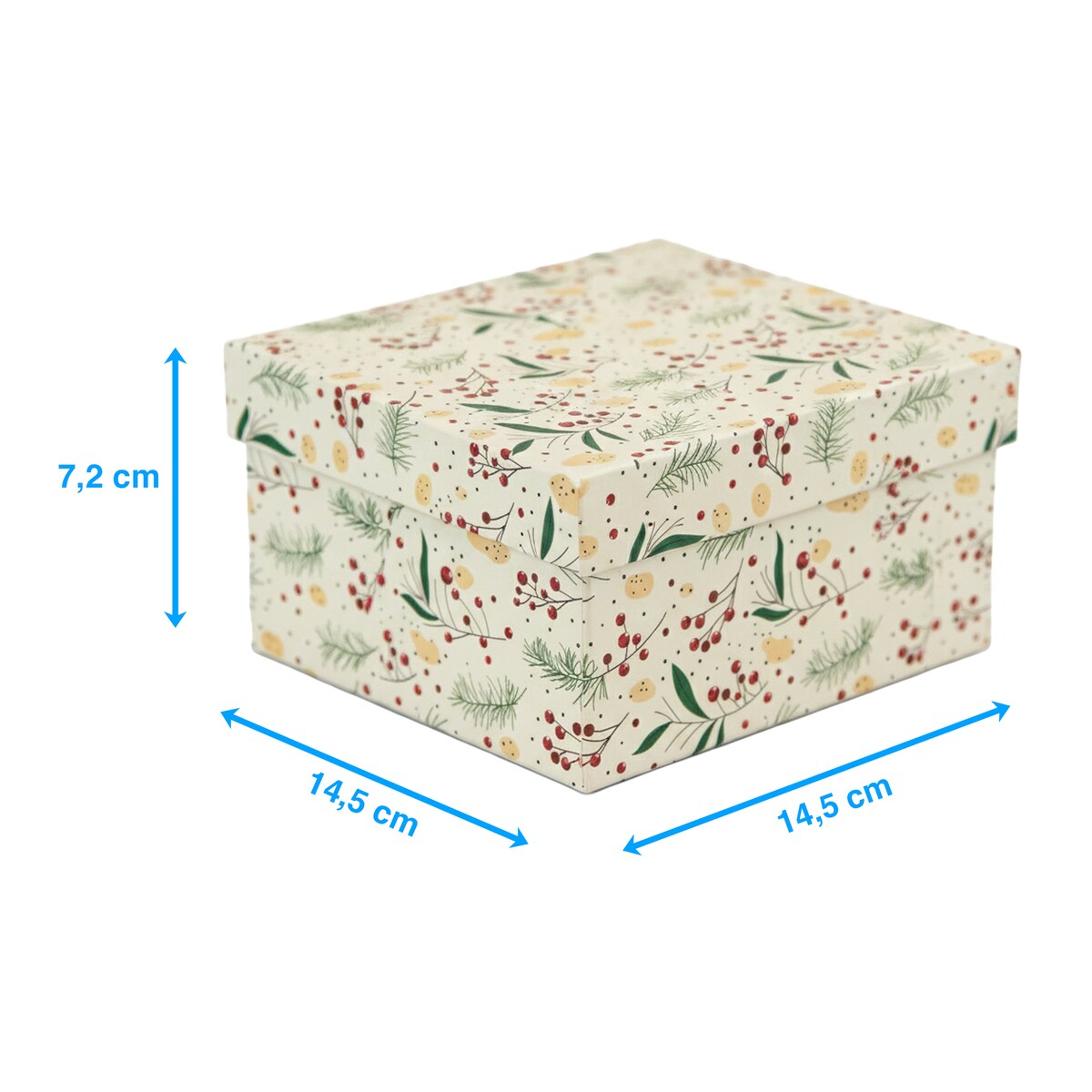 Pudełko Na Prezent Świąteczne Na Boże Narodzenie 14.5X14.5X7 Cm