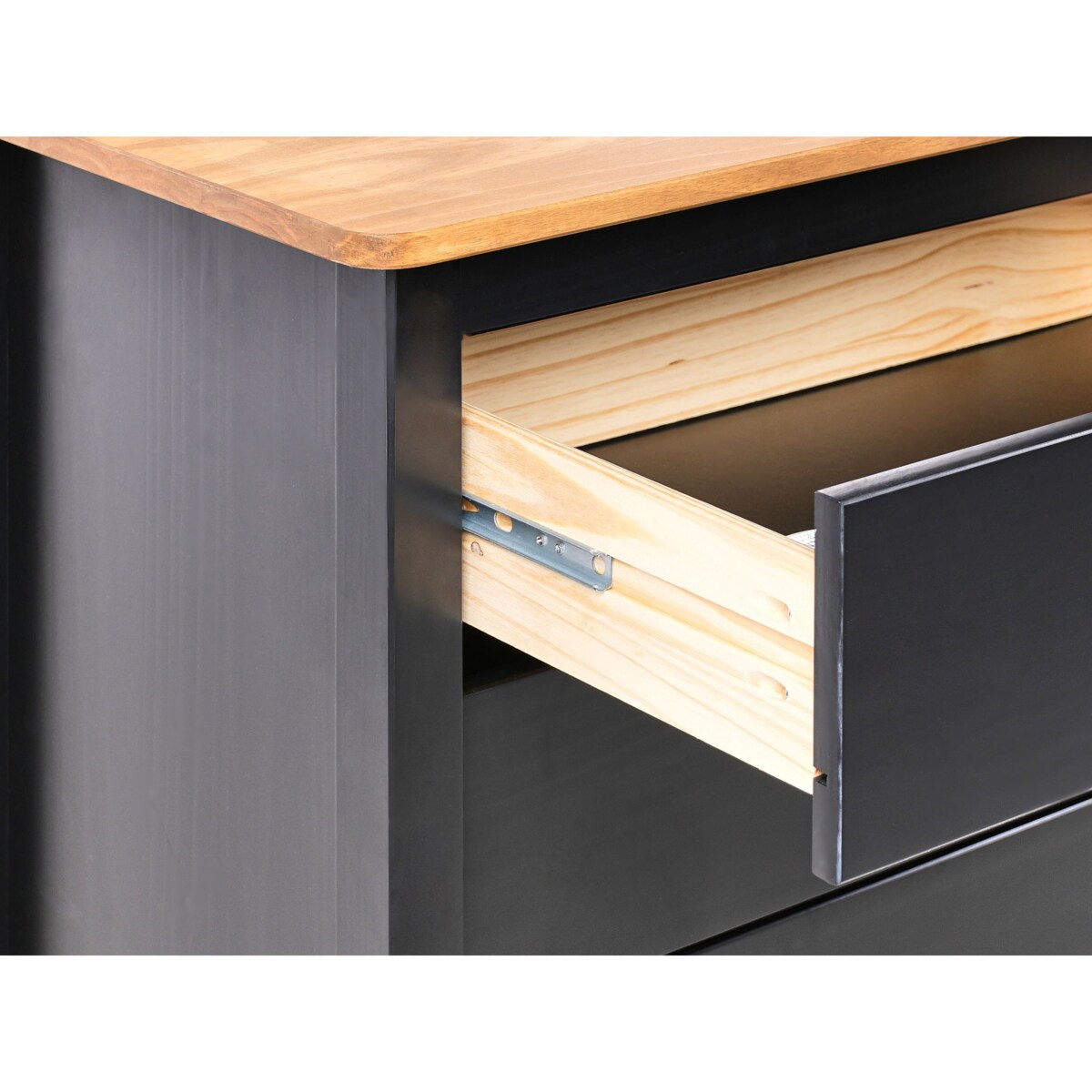 Szafka dwudrzwiowa czarna SHILLINGTON