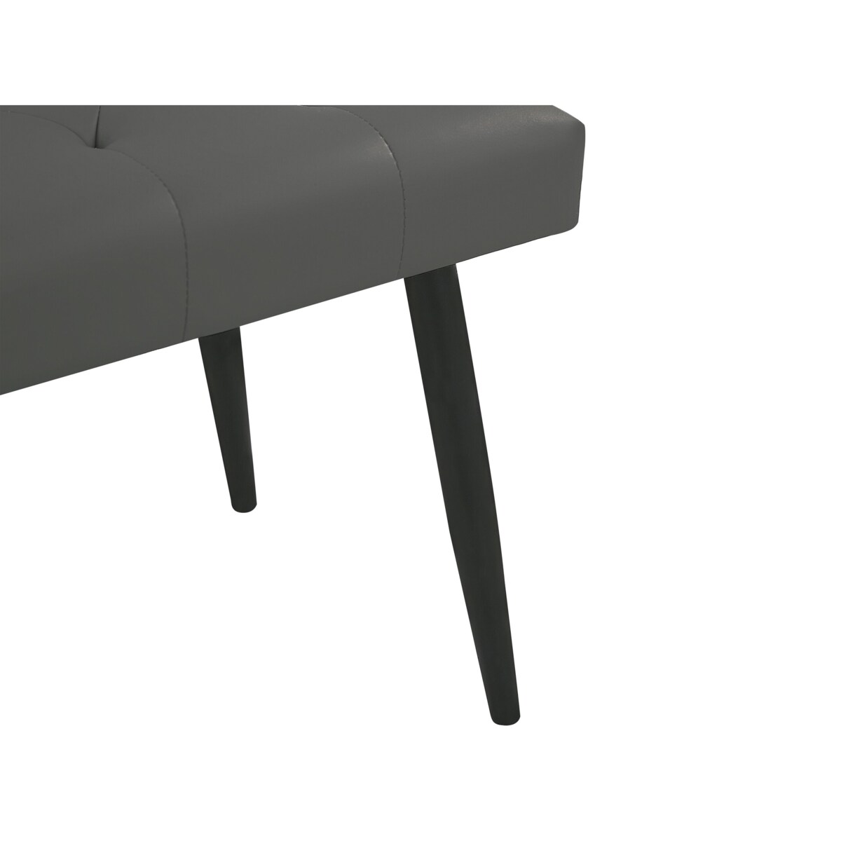 Zestaw mebli do sypialni ekoskóra 160 x 200 cm szary ESSONNE