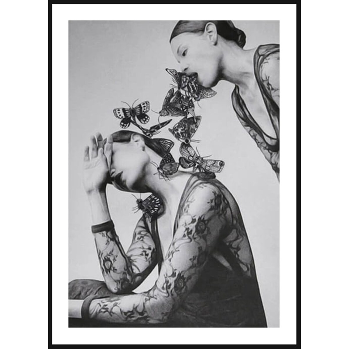 Poster Story, Plakat, Obraz - Kobiety z Motylami, wymiary 50 x 70 cm