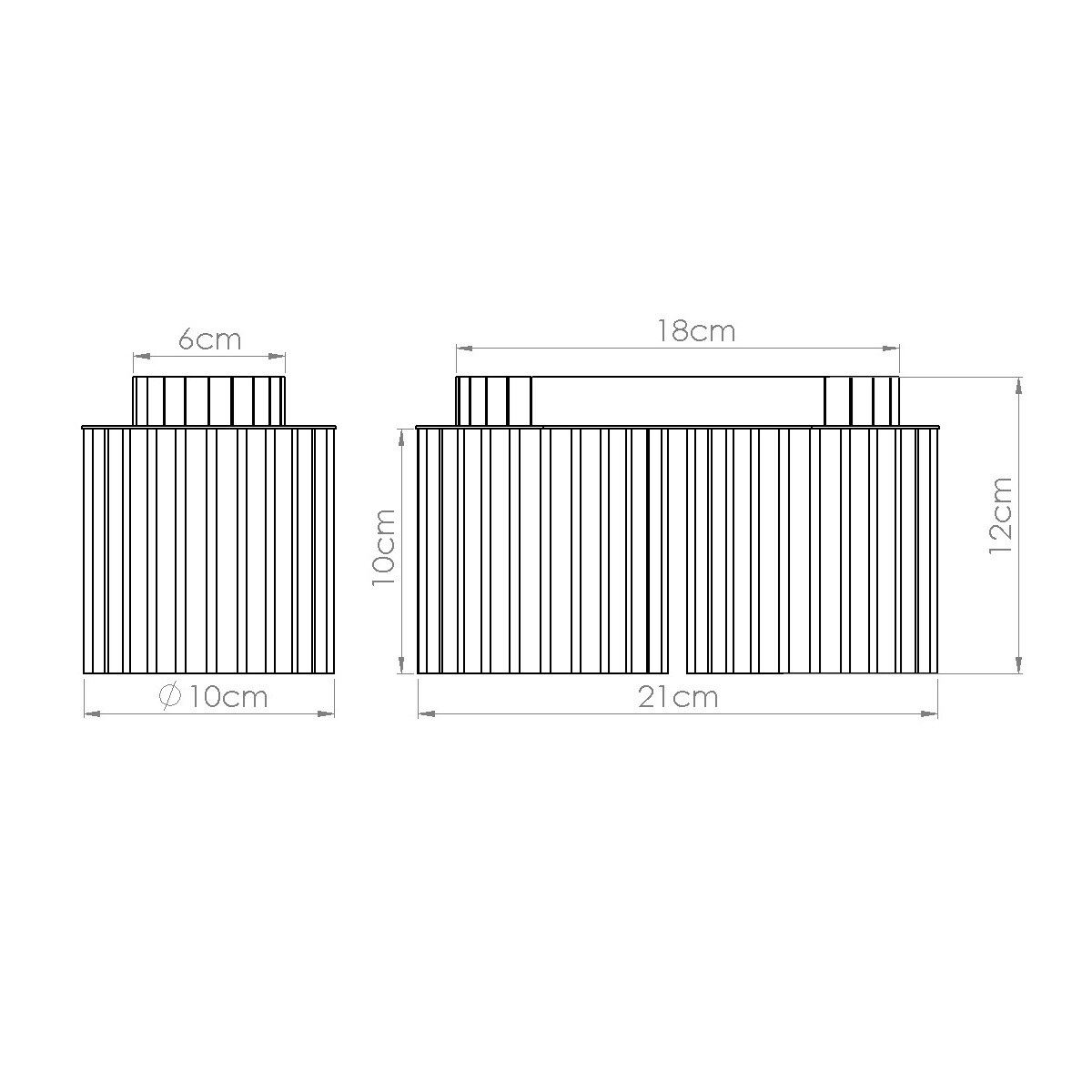 Plafon AURA 2 zielony oliwkowy GU10