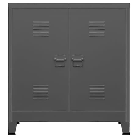 vidaXL Industrialna szafka, antracytowa, 90x40x100 cm, stalowa