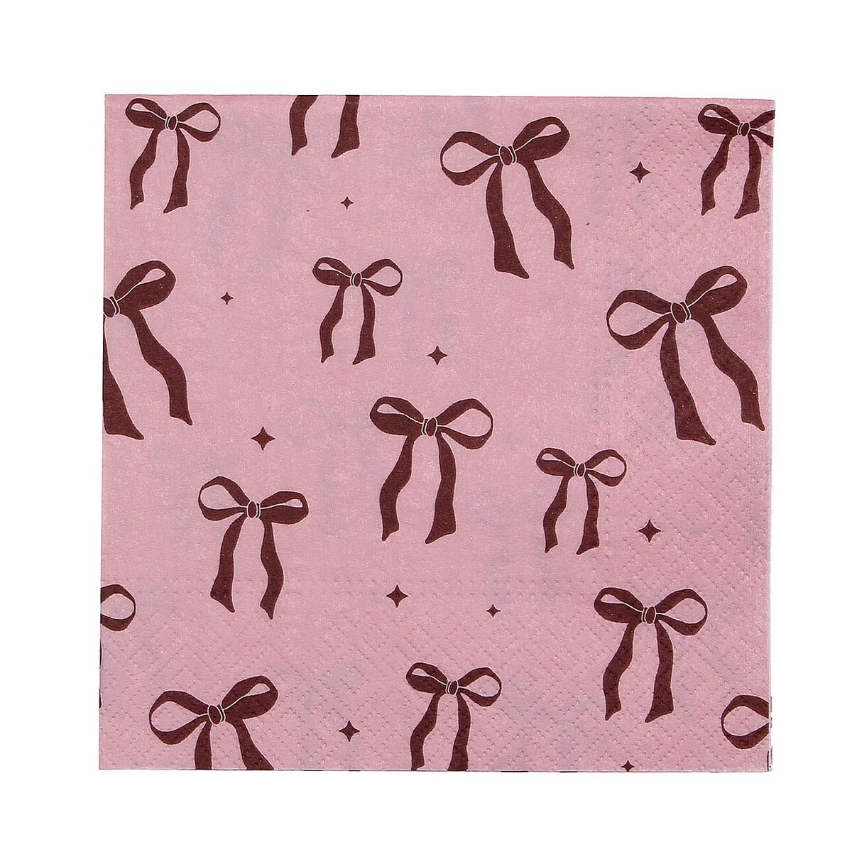 Serwetki świąteczne Ribbon II 20szt. boże narodzenie, święta, świąteczne, różowy-czerwony, 16x16x3 cm