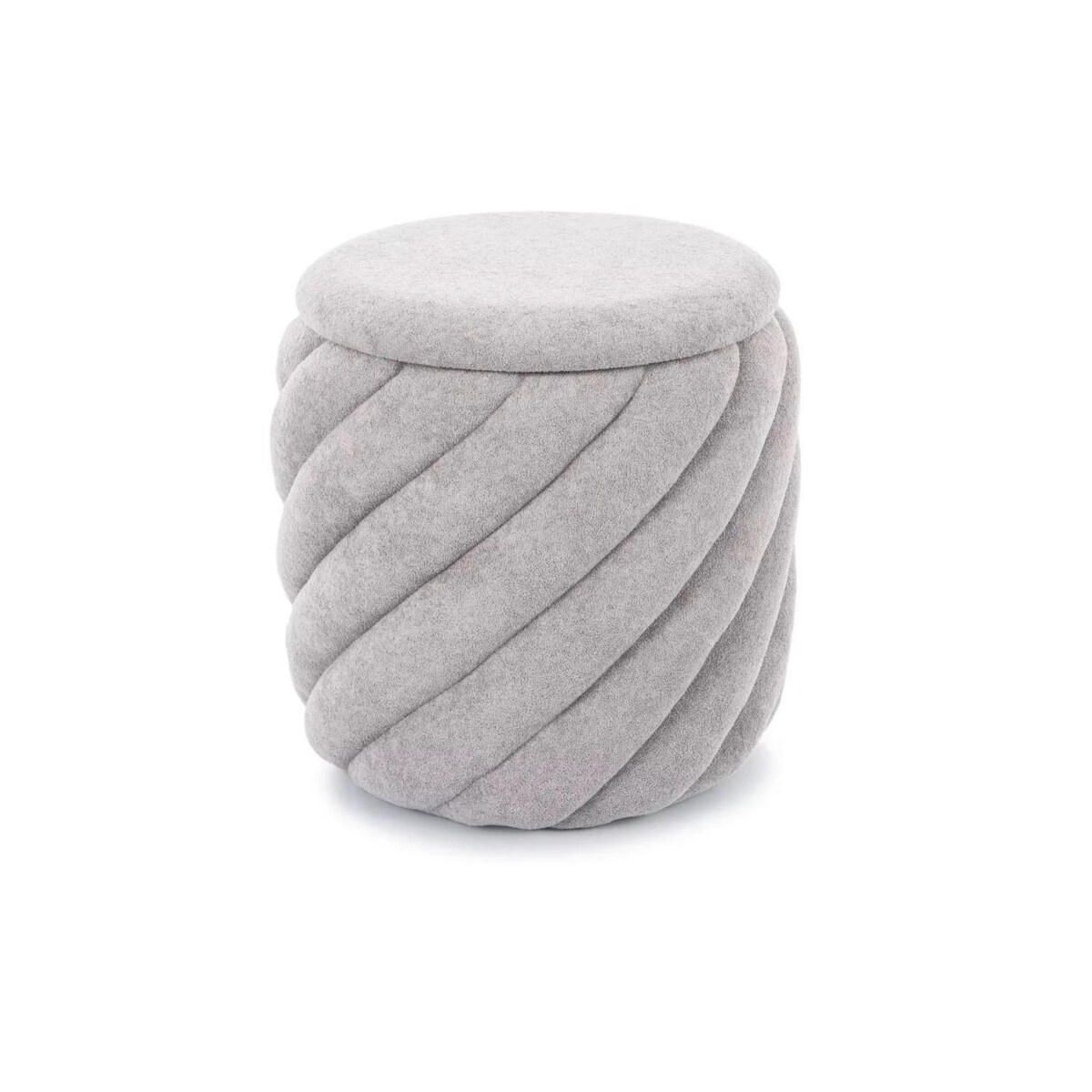 Pufa PELARO ze schowkiem jasnoszara