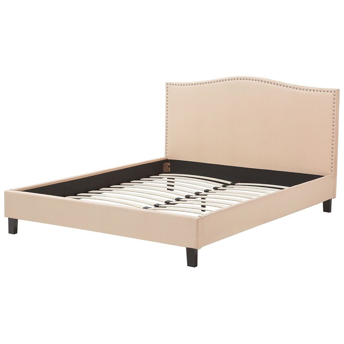 Łóżko tapicerowane 180 x 200 cm beżowe MONTPELLIER