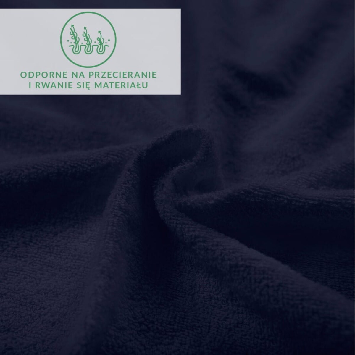 Prześcieradło frotte z gumką 180x200 kolor ciemny granat