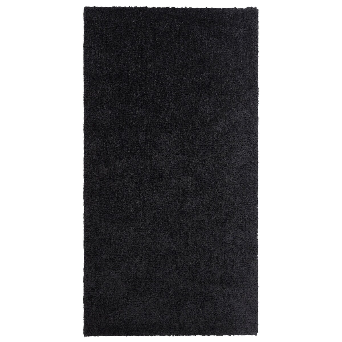 Dywan shaggy 80 x 150 cm czarny DEMRE