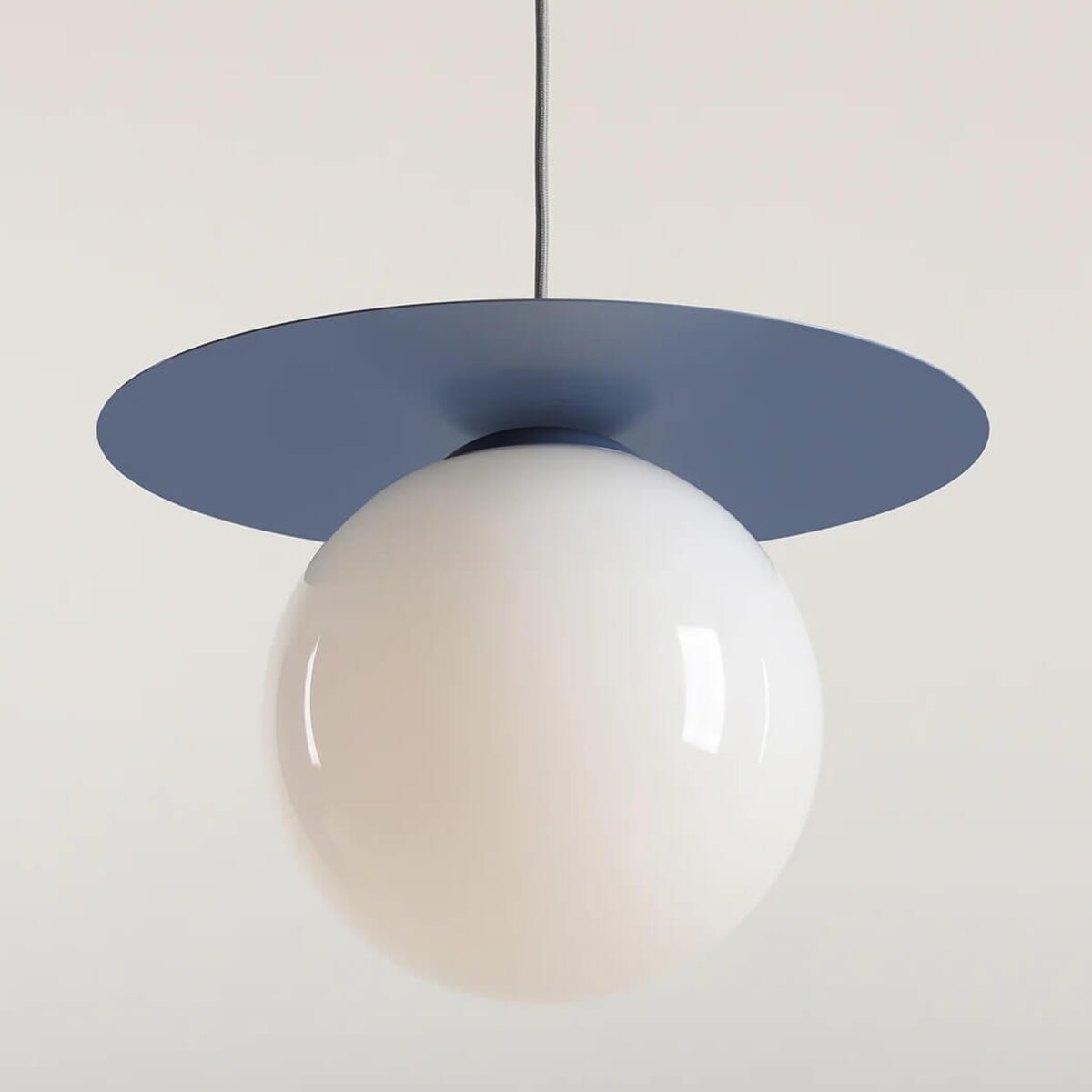 Jadalniana lampa wisząca Loop 1125G16_L Aldex molekułowa niebieski