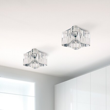 Zestaw Oczek Sufitowych BRITOP Lighting 3xG4 LED 2,3W z zasilaczem, Transparentne Szkło, Polski Producent 3 szt.