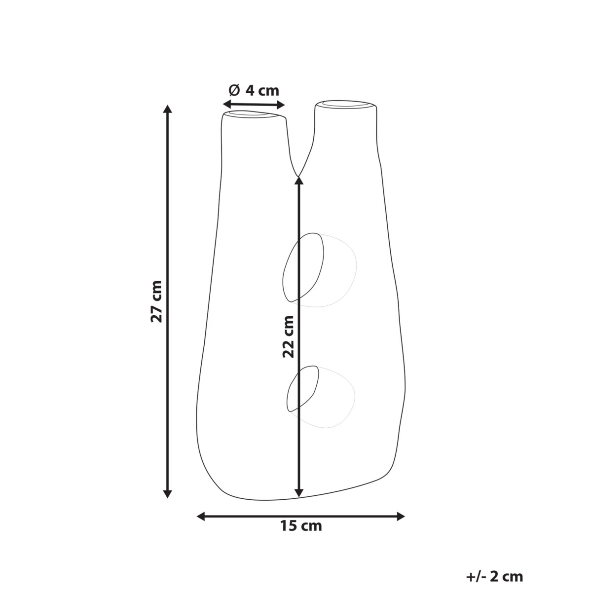 Kamionka Wazon na kwiaty 27 cm Brązowy UARU