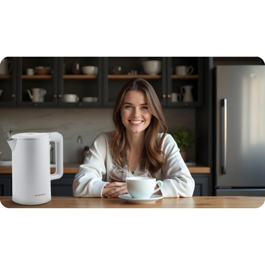 Czajnik elektryczny bezprzewodowy modny 1,7l Berdsen