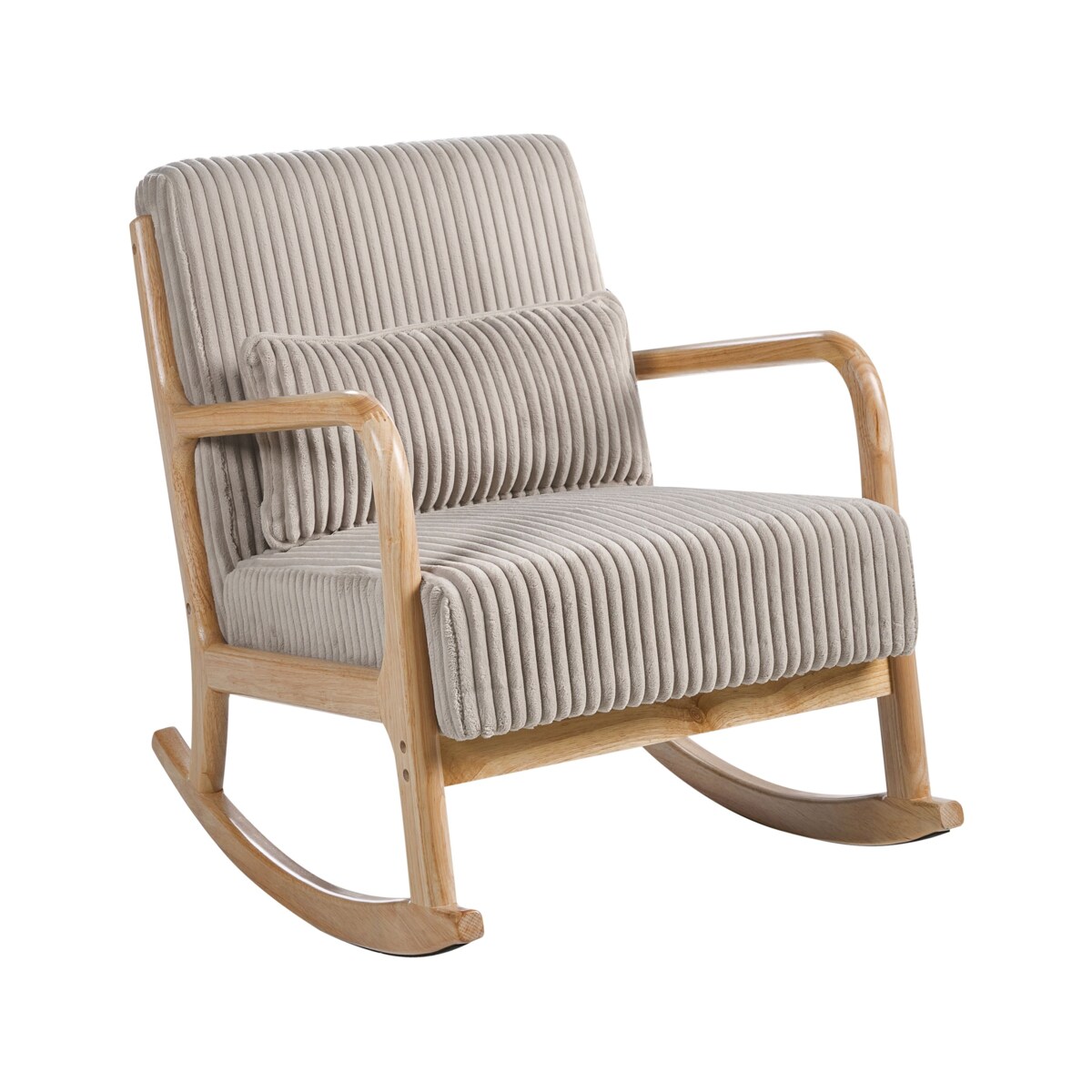 Fotel bujany SORSELE Sztruks Beżowy