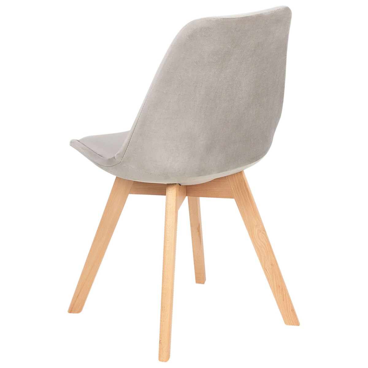 Zestaw 2 krzeseł do jadalni DAKOTA II Welur Beżowoszary