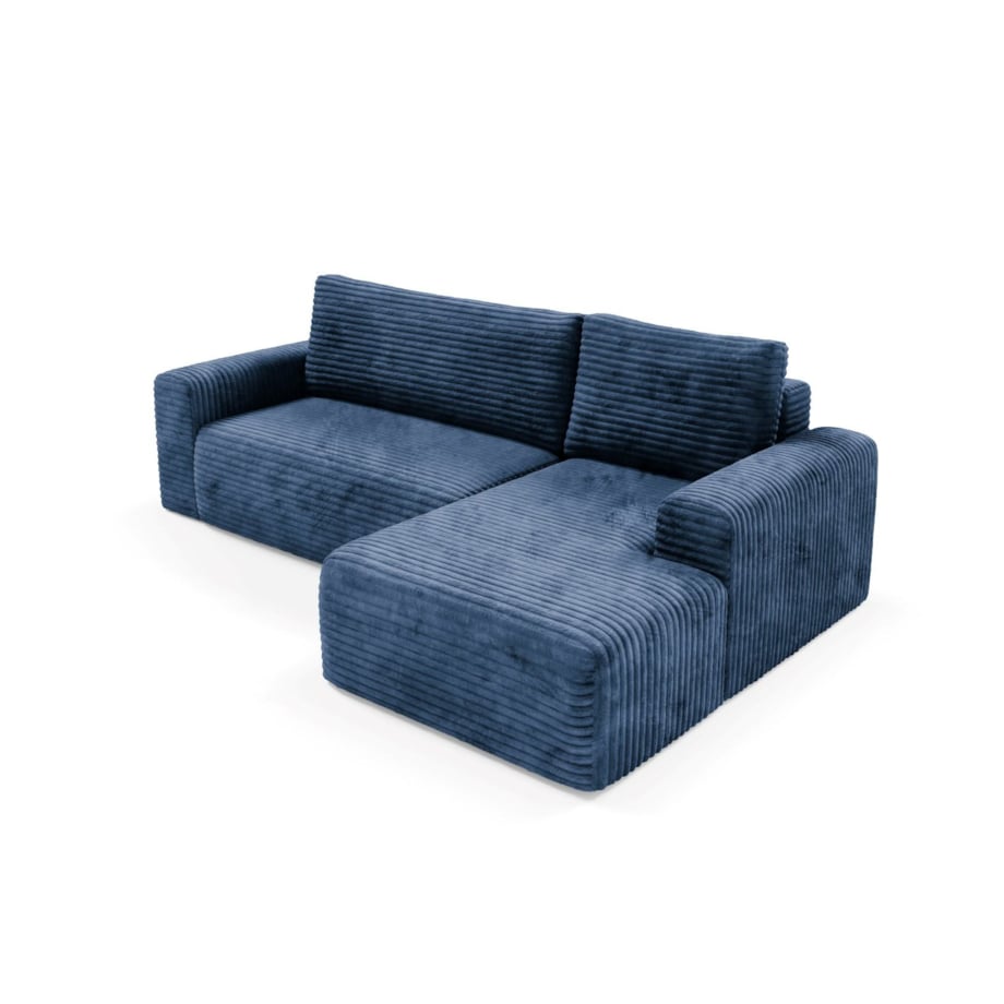 Narożnik SONTII z funkcją spania gruby sztruks Kolor: TILIA 77