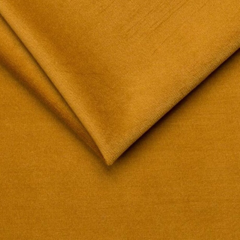 Narożnik rozkładany z zagłówkiem i pojemnikiem OLI lewostronny musztardowy