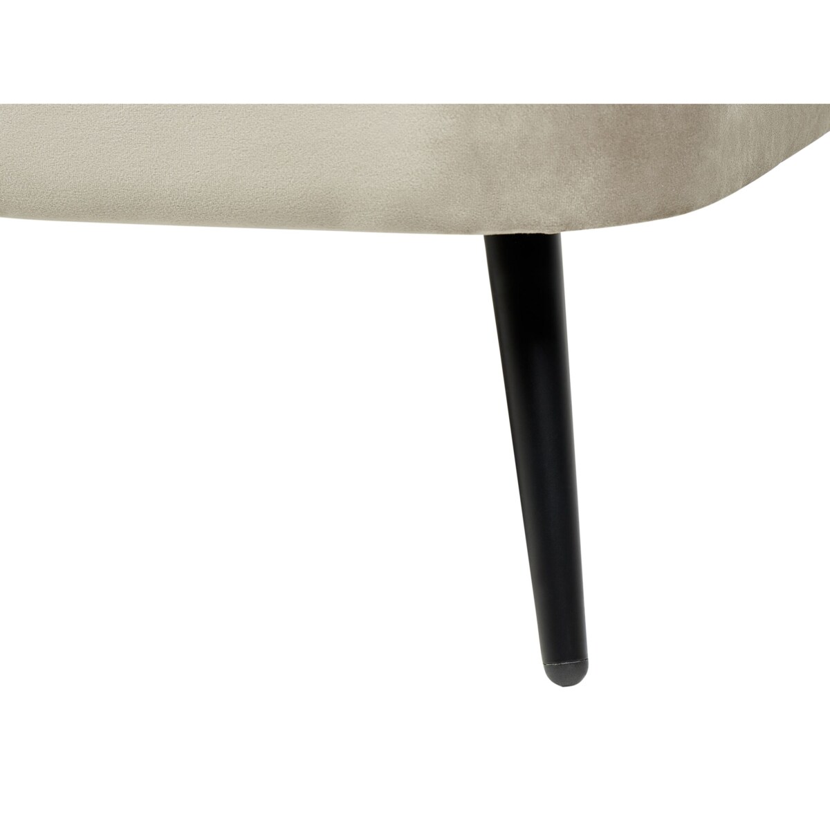 Szezlong welurowy prawostronny beżowy ALLIER