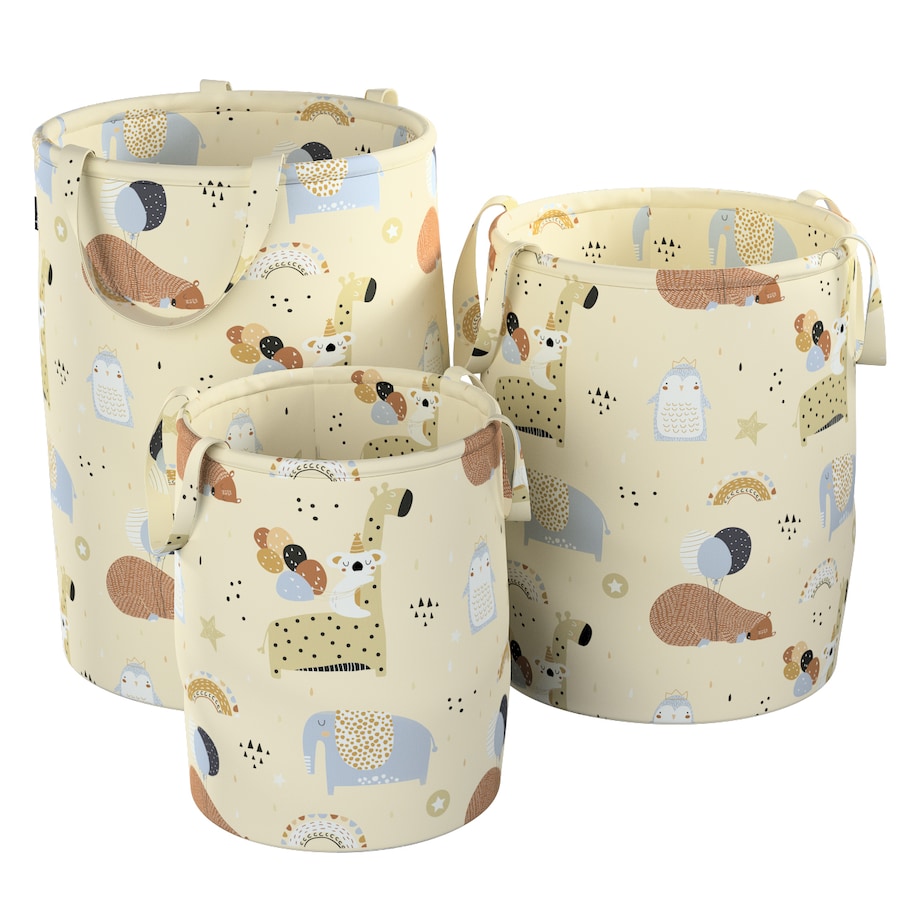Kosz na zabawki Tobi, beżowy, 40x60cm, Magic Collection