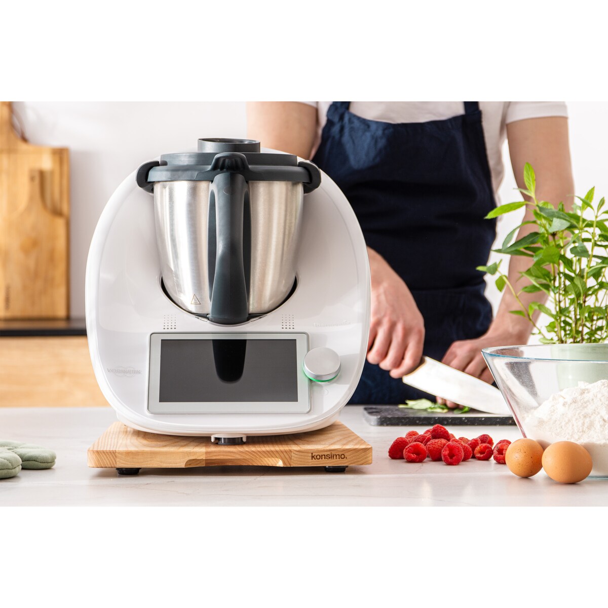 KONSIMO COQUERE Deska do Thermomixa, jesion olejowany