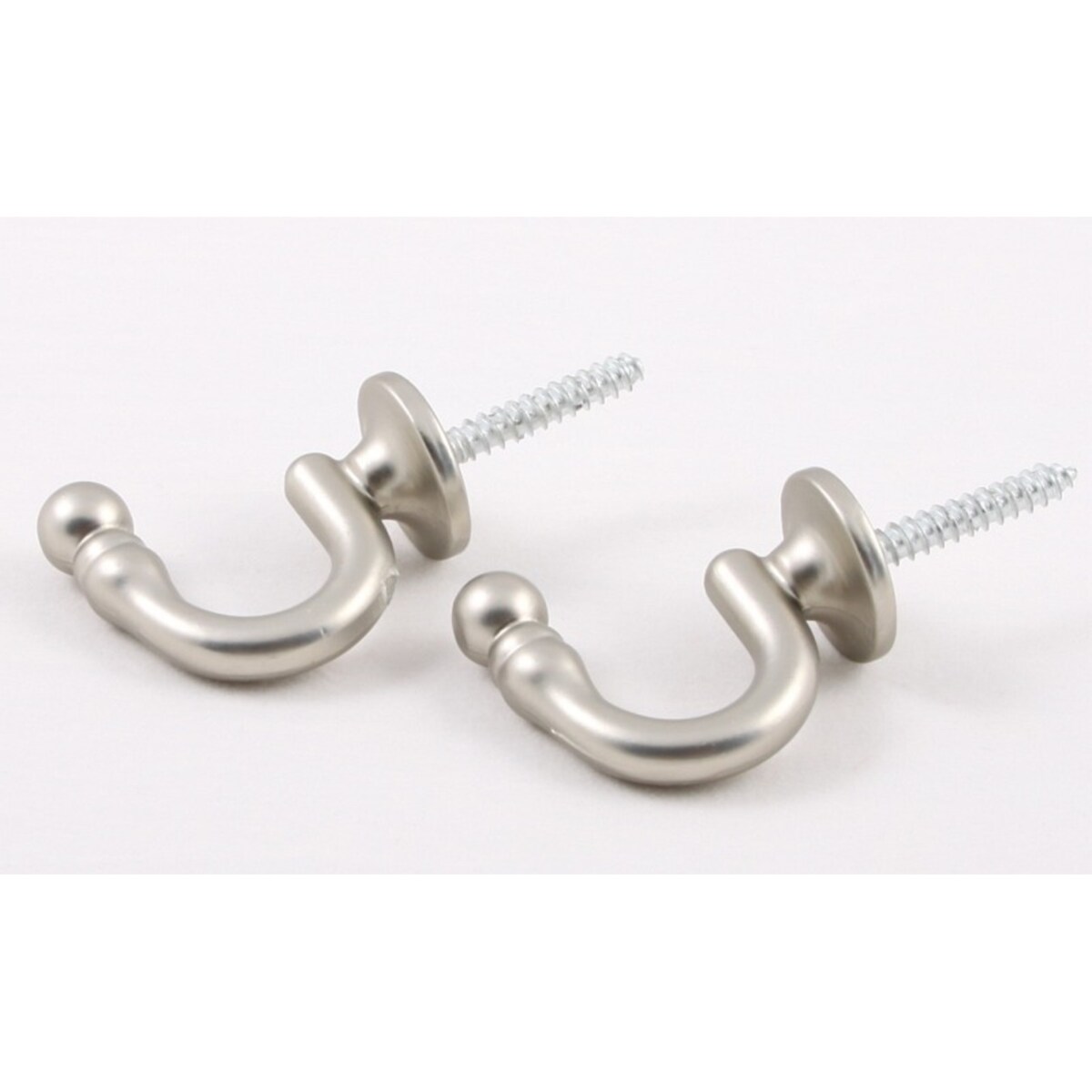 Haczyki do podwiązek 2szt. satyna nikiel, komplet 2 sztuki