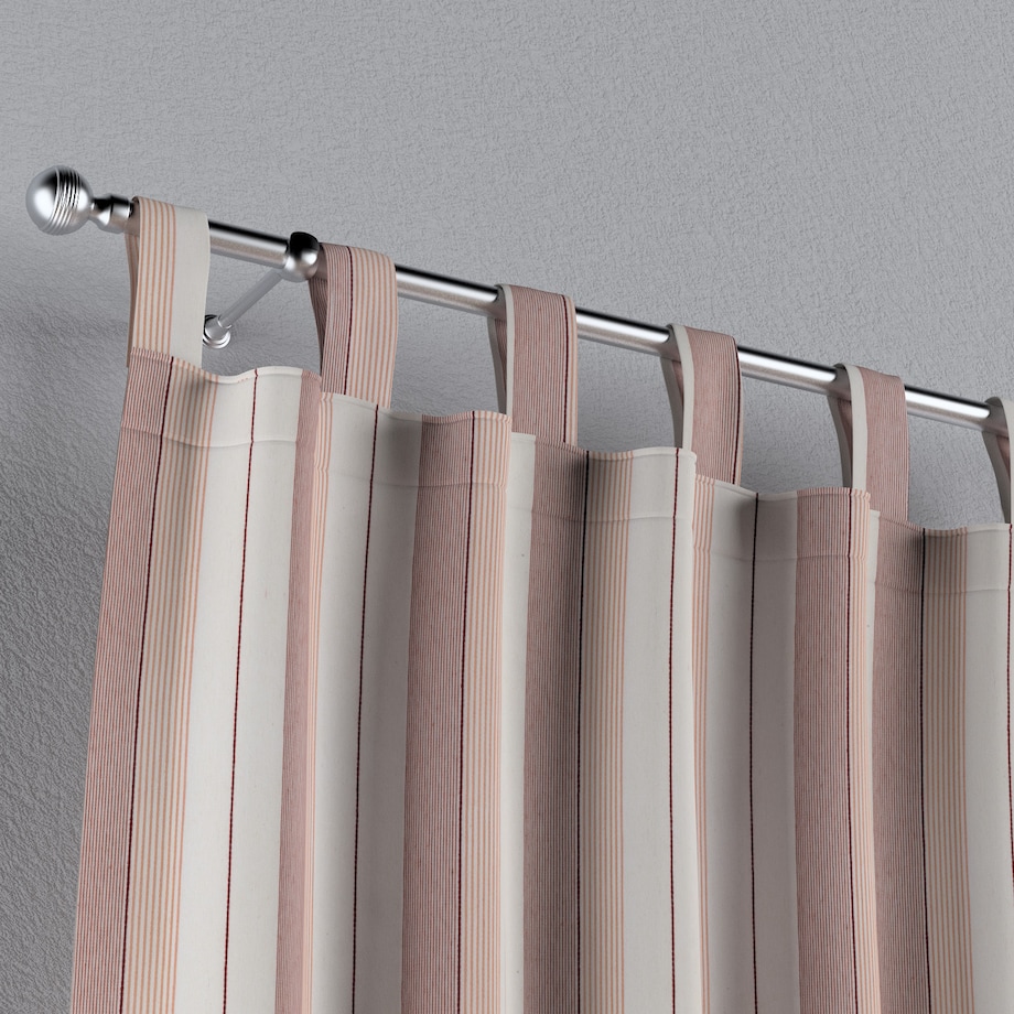 Zasłona na szelkach 1 szt. 130x245 czerwone pasy