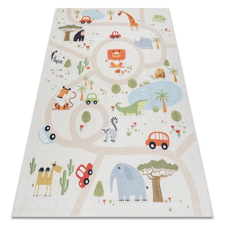 Dywan do prania BAMBINO 1165 Zoo, dla dzieci, 120x170 cm
