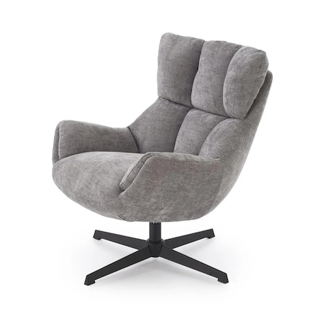 Fotel tapicerowany ORINOKO szary obracany