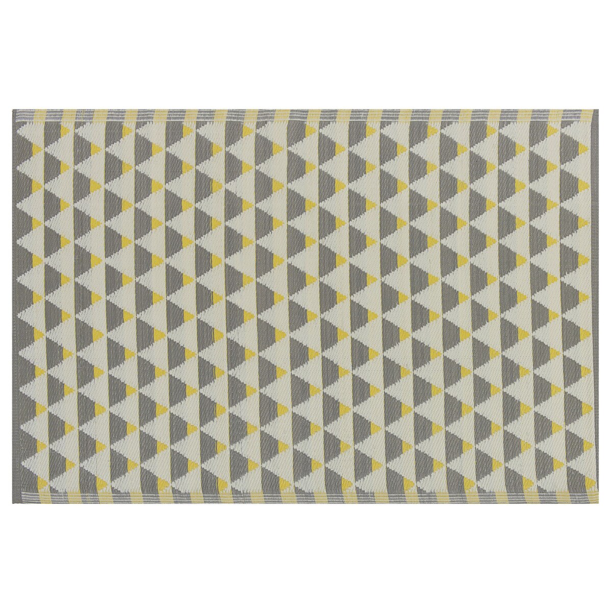 Dywan zewnętrzny 120 x 180 cm szaro-żółty HISAR