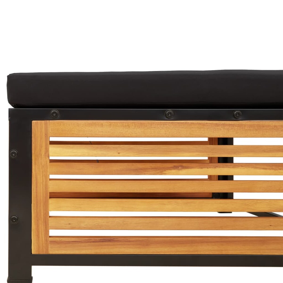 vidaXL Stolik ogrodowy ze stołkiem lite drewno akacjowe