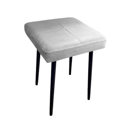 Taboret SQUARE MG VELVET jasno szary